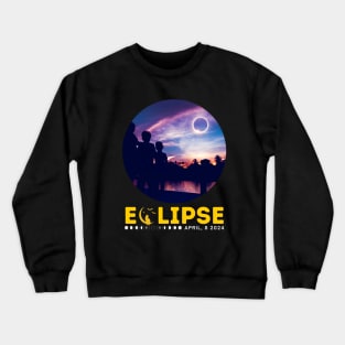 TOTAL ECLIPSE TIME WITH FAMILY Crewneck Sweatshirt